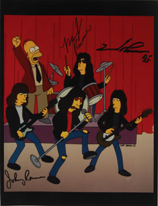 Lot #7313 Ramones Signed Photograph