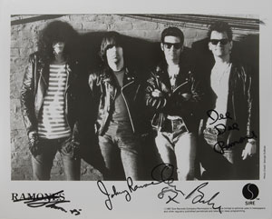 Lot #7312 Ramones Signed Photograph