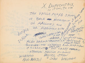 Lot #7284 Joey Ramone Handwritten Notes - Image 2