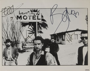 Lot #7393 U2 Signed Photograph