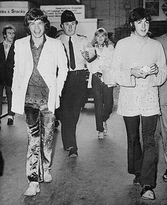 Lot #7097 Mick Jagger, Keith Richard, and Gram Parsons Worn Blue Velvet Pants - Image 7