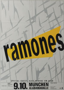 Lot #658  Ramones 1987 Munich Poster