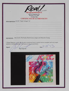 Lot #7215 AC/DC Signed 'High Voltage' Album - Image 3