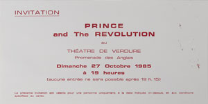 Lot #7491  Prince 1985 Pair of Invitations - Image 3