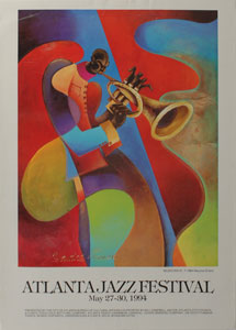 Lot #7164 Atlanta Jazz Festival Poster - Image 1