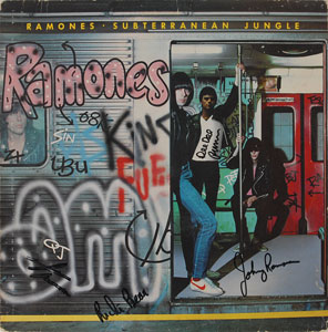 Lot #7373 Ramones 'Subterranean Jungle' Signed Album - Image 1