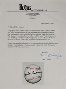 Lot #7016 Paul McCartney Signed Baseball - Image 2