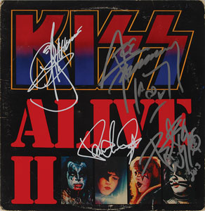 Lot #7248 Kiss Signed Album
