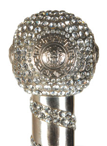 Lot #7502  Prince's Personally-Owned and -Used Custom Versace Rhinestone Walking Cane - Image 2