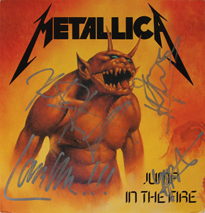 Lot #7398 Metallica Signed Album