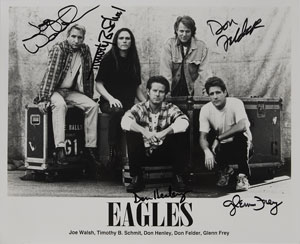 Lot #7240 The Eagles Signed Photograph