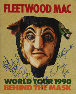 Lot #7242 Fleetwood Mac Signed 1990 Tour Program
