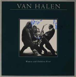 Lot #7261 Van Halen Signed 'Women and Children First' Album - Image 1