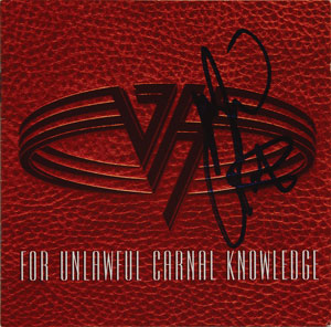 Lot #7260 Van Halen Pair of Signed CD Booklets