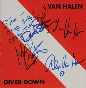 Lot #7260 Van Halen Pair of Signed CD Booklets - Image 2