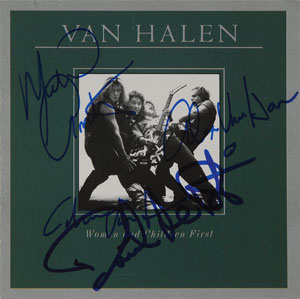 Lot #7262 Van Halen Signed CD Booklet