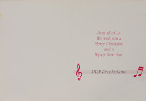 Lot #7516  Prince 1989 Christmas Card Original Artwork - Image 3