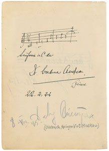 Lot #530  Composers and Musicians - Image 1