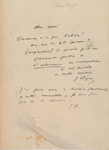 Lot #485 Georges Bizet - Image 1