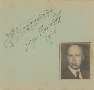 Lot #495 Serge Prokofiev - Image 1