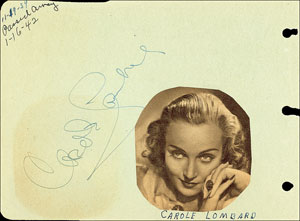 Lot #731 Clark Gable and Carole Lombard