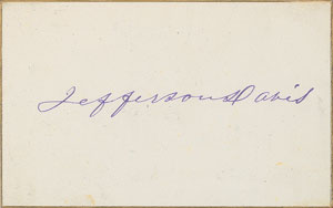 Lot #309 Jefferson Davis and Alexander Stephens