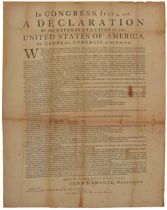 Lot #141 Declaration of Independence - Image 1