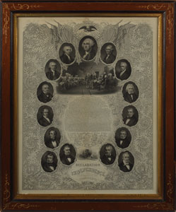 Lot #140 Declaration of Independence