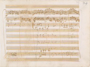 Lot #492 Wolfgang Amadeus Mozart Handwritten Musical Manuscript - Image 2