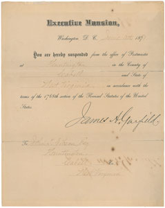 Lot #40 James A. Garfield - Image 1