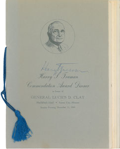 Lot #122 Harry S. Truman - Image 1