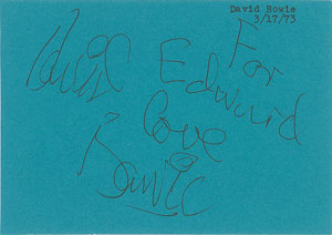 Lot #591 David Bowie - Image 1