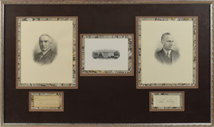 Lot #105 Warren G. Harding and Calvin Coolidge - Image 1