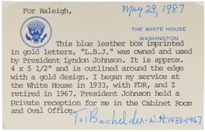 Lot #79 Lyndon B. Johnson - Image 1