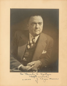 Lot #268 J. Edgar Hoover - Image 1