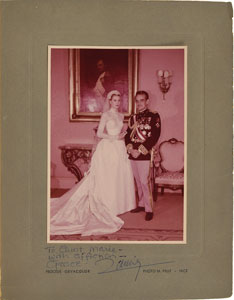 Lot #291 Princess Grace and Prince Rainier