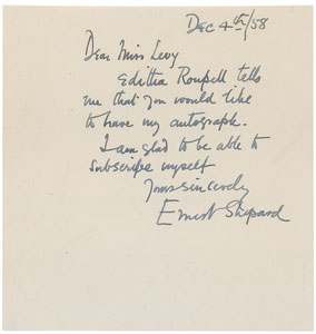 Lot #411 Ernest Shepard - Image 1