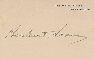 Lot #70 Herbert Hoover - Image 1