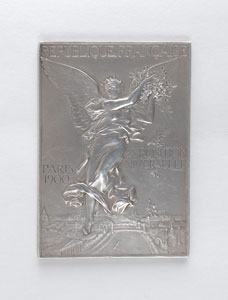 Lot #704  Paris 1900 Summer Olympics Silver Winner?s Medal ?Concours D?Automobilies? - Image 1