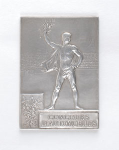 Lot #704  Paris 1900 Summer Olympics Silver Winner?s Medal ?Concours D?Automobilies? - Image 2