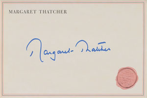 Lot #212 Margaret Thatcher - Image 1