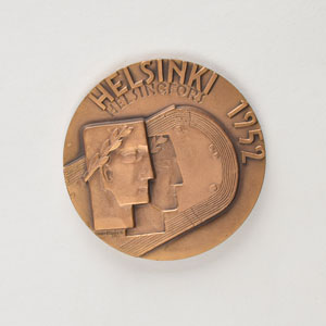 Lot #711 Helsinki 1952 Summer Olympics Participation Medal - Image 2