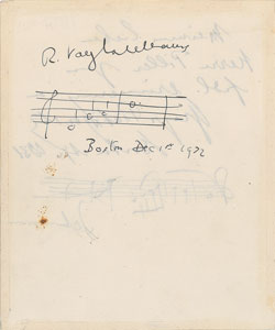 Lot #418 Ralph Vaughan Williams
