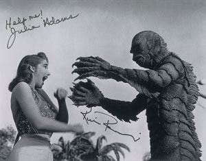 Lot #22  Creature From the Black Lagoon Group of (5) Signed Items