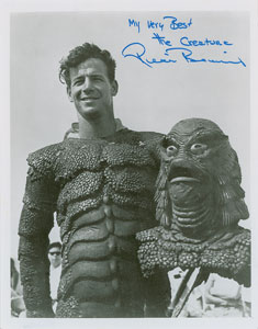 Lot #632  Creature From the Black Lagoon Group of (5) Signed Items - Image 4
