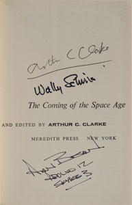 Lot #299 Arthur C. Clarke, Wally Schirra, and Alan Bean - Image 1