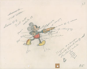 Lot #345 Mickey Mouse production drawing from