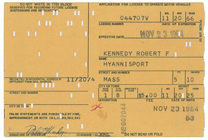 Lot #185 Robert F. Kennedy - Image 1