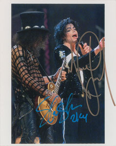 Lot #523 Michael Jackson and Slash - Image 1