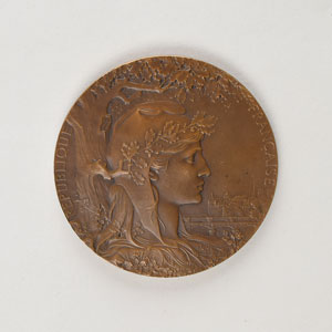 Lot #703 Paris 1900 Summer Olympics Bronze Award Medal - Image 2